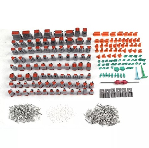 Deutsch DT Steckverbinder-Set gestempelt 800-teilig ersetzt 14 16 18 20 GA. DRAHT - Bild 2 von 2