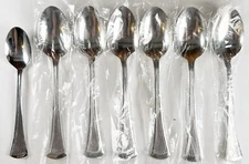 NOS WORLD tableware stainless Steel flatware spoons  7” And 6” Spoons