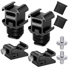 NEEWER 8 PCs DSLR Hot Shoe Mount Adapter Kit for Triple Cold Shoe Mount