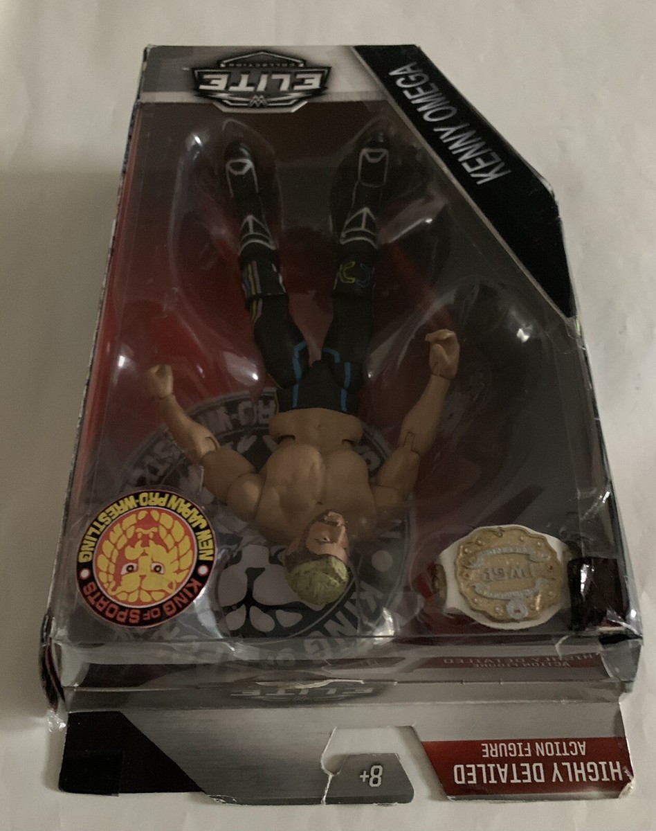 WWE Mattel Custom Kenny Omega NJPW Elite w/ custom IWGP Belt in
