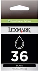 Genuine Black Lexmark 36 Ink Cartridge Box X Series X5650 X6650 Z Series Z2420