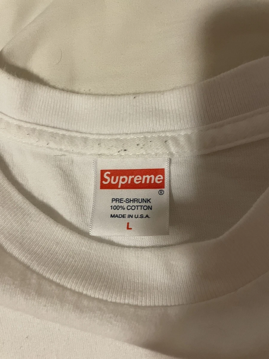 Supreme Mens T-Shirt Size L Bandana Box Logo Tee White | eBay