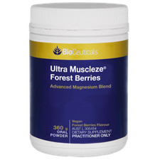 BioCeuticals Ultra Muscleze Forest Berries 360g Oral Powder Magnesium Vegan