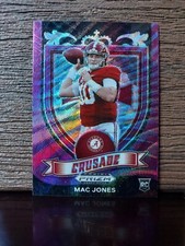 2021 Panini Prizm Draft Picks Rookie  MAC JONES #170 Purple Wave Crusade RC SP