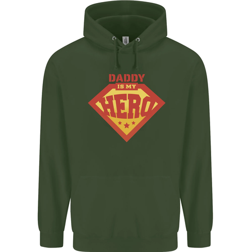 Daddy My Hero Funny Fathers Day Superhero Childrens Kids Hoodie - Picture 54 of 88