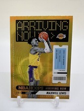 2023-24 Panini NBA Hoops Maxwell Lewis #14 Arriving Now Rookie Holo SP Lakers