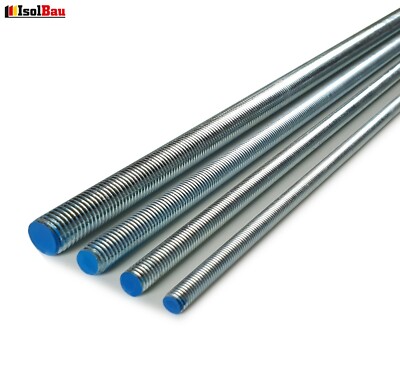 Gewindestange 1 m DIN 975 / 976  5.8 galv. verzinkt Gewindebolzen M8 - M16
