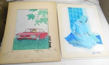 Women's Weekly Original Interior Illustration Board by Bert Sherman 1960s 1970s