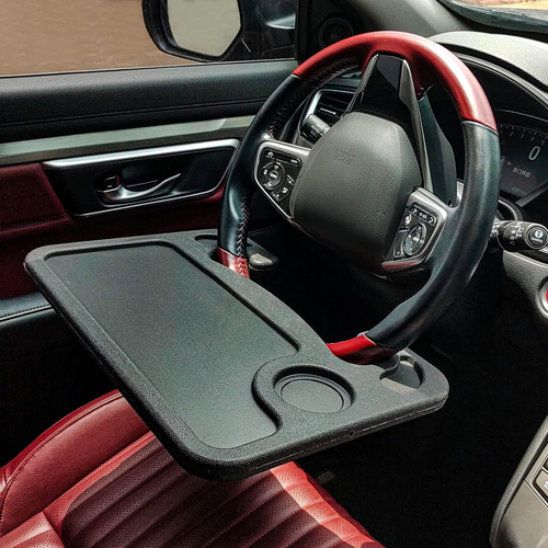 Steering Wheel Tray, Car Table Tray, Steering Wheel Desk for Laptop and Vehicle - Photo 8/12