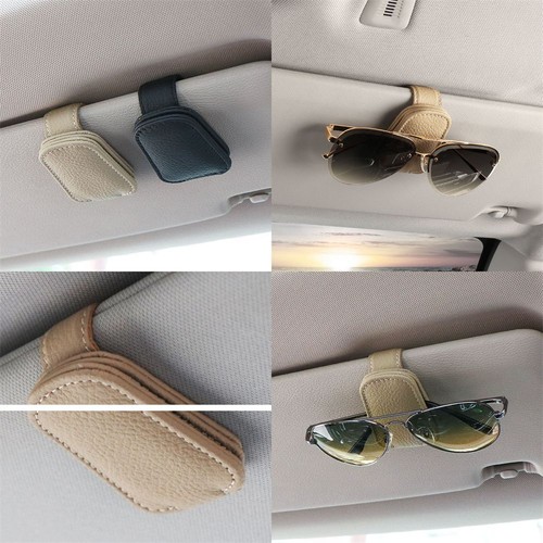Fastener Leather Glasses Clip Car Organizer Sun Visor Clips Sunglasses