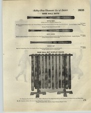 1920 PAPER AD Goldsmith Store Display Baseball Bottle Bat Rack Eppa Rixey 