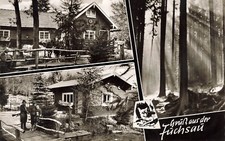 Postcard FRG-Bavaria-Jagdhaus Fuchsau with Kaser-Ruhpolding-Hersbruck ~ 1950/60