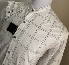 NWT 925 Giorgio Armani Mens Crewneck Shirt While 44/17.5 Italy
