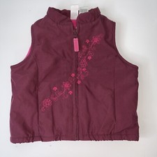 Carters Girls Puffy Quilted Lined Vest - Size 12 Mos