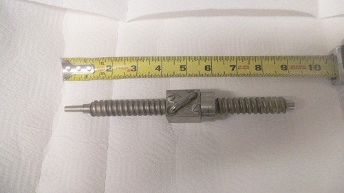 Ball Screws & Actuators RH ball screw + nut, 5/8" dia., 8-1/2 inches long, used