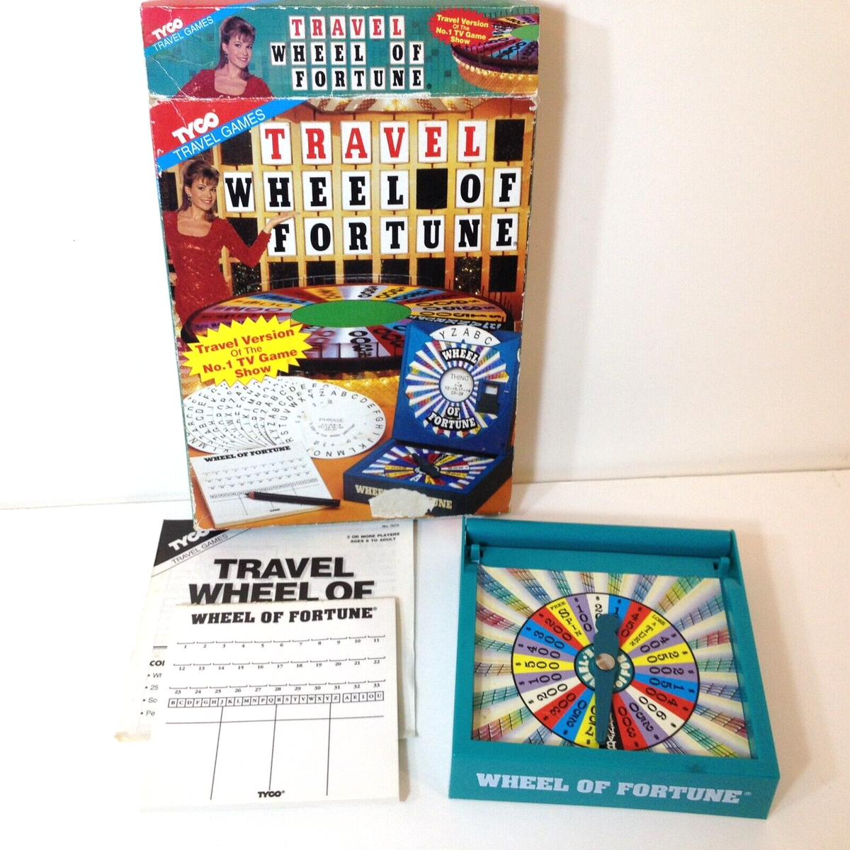 Travel Wheel Of Fortune Vintage Board Game By Tyco 1993 for sale