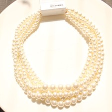 New Faux Pearl Multi-Strands Collar Necklace Gift Fashion Women Party Jewelry