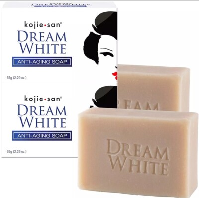 New Original Kojie San Dream White Soap - Kojic Acid Anti-Aging Soap 65g x 2