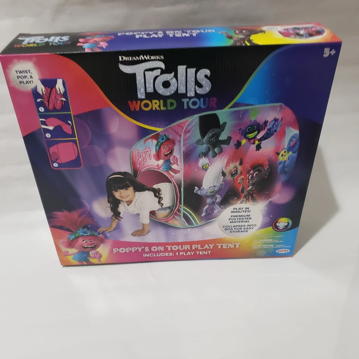 DREAMWORKS TROLLS WORLD TOUR POPPY'S ON TOUR POPUP PLAY TENT, BOYS