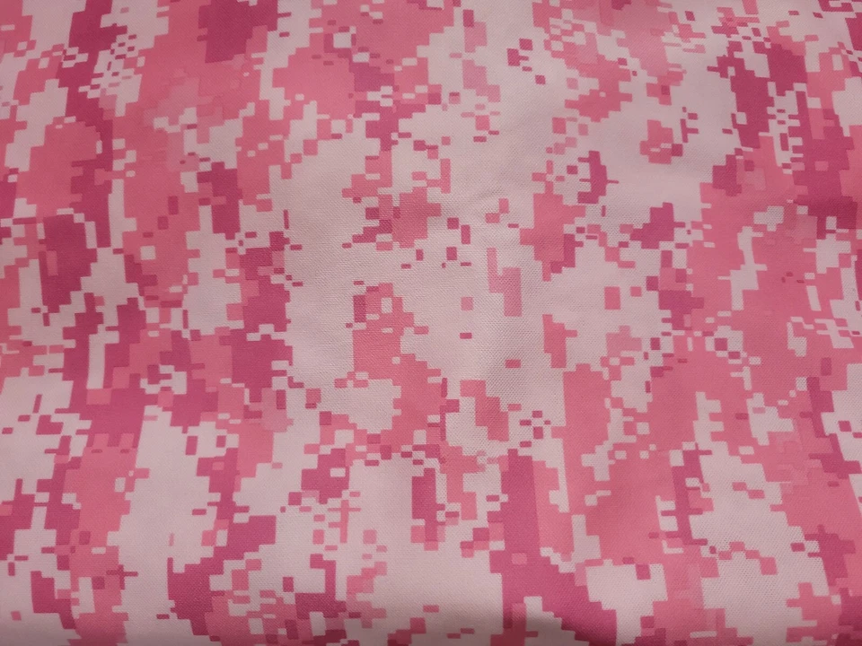 Pink Pixel Camouflage Stretch Knit Fabric One Piece 66" W x 1 yard 12" L New - Image 3 of 4