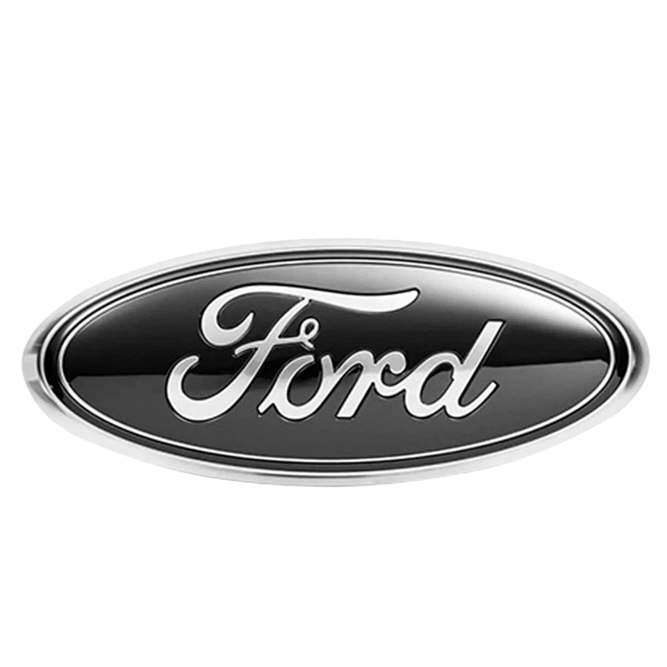 9" Negro Ford Parrilla Frontal Logo/Puerta Trasera Emblema Insignia Ovalada Icono Foto 2 de 4