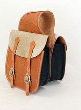 Leather and hair bag