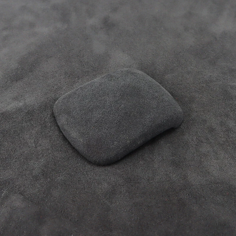 Borde de perilla de cambio de marchas de cuero gamuza gris para Mercedes Benz B GLA GLB GLA200 Foto 3 de 4