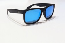 Ray-Ban Sunglasses Justin RB4165 622/55 Amazing Blue Mirror Mat black New 2026