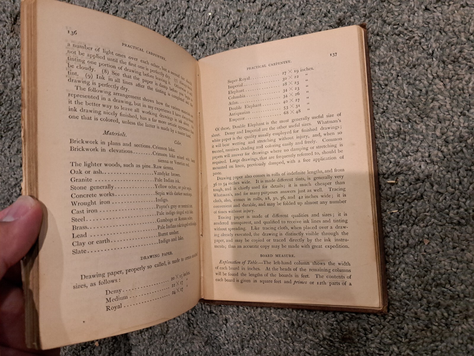Antique Book Practical Carpentry Fred T. Hodgson 1883 eBay