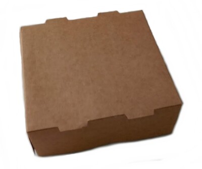 Snackbox Pommes-Schachtel mit Klappdeckel kraft 12,8x12,8x5 cm 