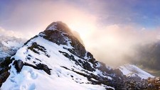 Landscape mountains winter nature snow snowy Custom Gaming Mat Desk