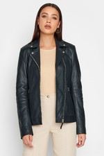 Lts Tall Women's Leather Biker Jacket