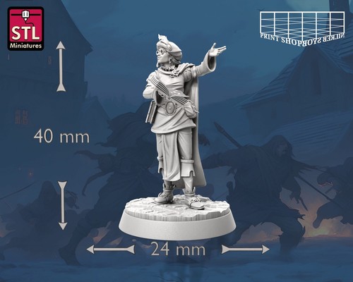 Hechicera Poetisa Miniatura Magierlehrling Heroína Figura para Ttrpg's Como D&d - Bild 2 von 8