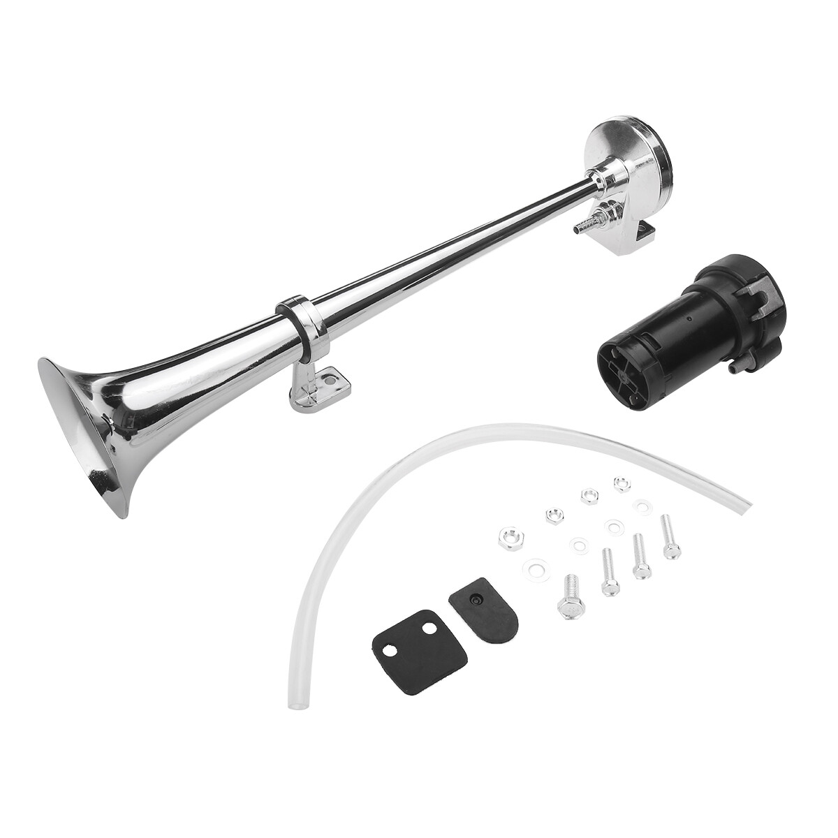 600db Car Truck Mega Train Loud Single Trumpet Air Horn Kit DC 12V