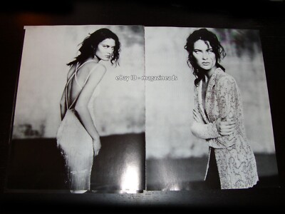 vintage GIORGIO ARMANI 8-Page PRINT AD Spring 1998 SHALOM HARLOW
