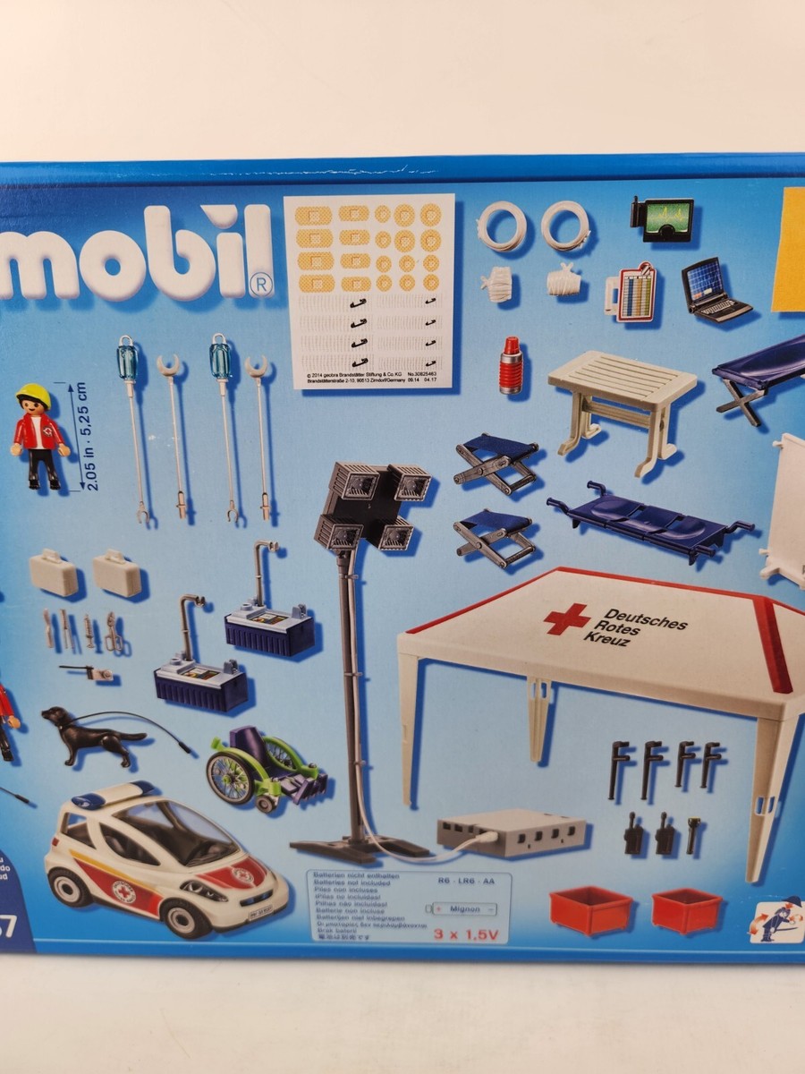 プレイモービル　9537 Playmobil 9537 Red Cross Center Emergency Tent Doctor Car