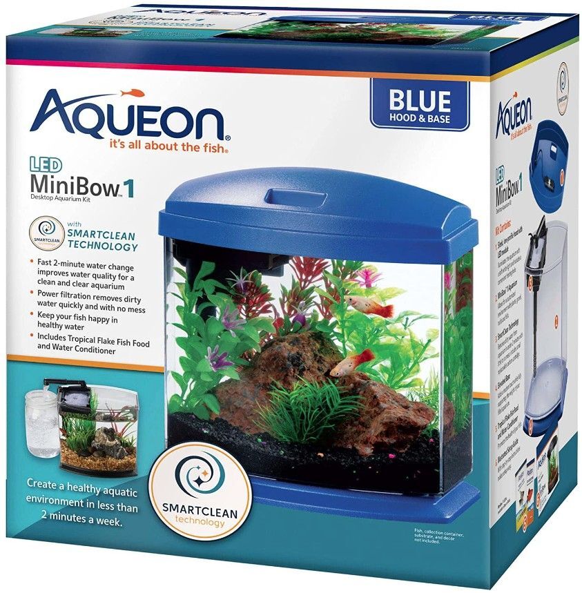 Aquarium, Aqueon (Aqueon LED MiniBow SmartClean Aquarium Kit