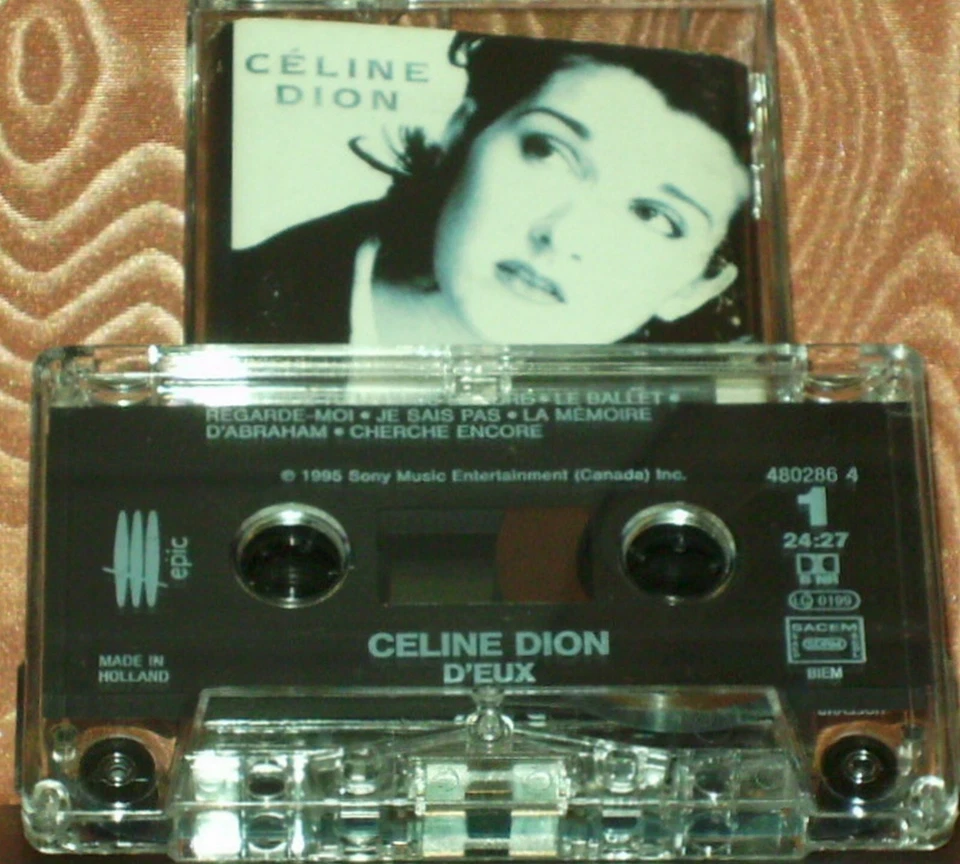 CELINE DION D'EUX CASSETTE EPIC EPC 480286 4 SOFT ROCK POP ROCK THE FRENCH ALBUM - Image 2 of 4