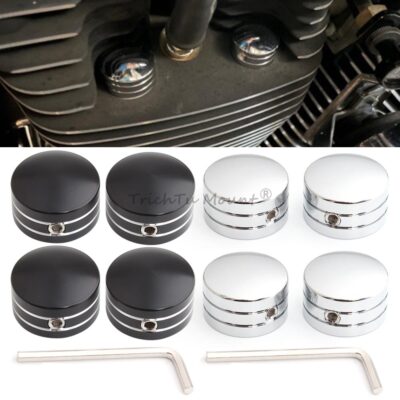 Engine Cap Motorcycle Motorcycle Head Bolt Caps Engine Screw Topper Covers for Harley ...