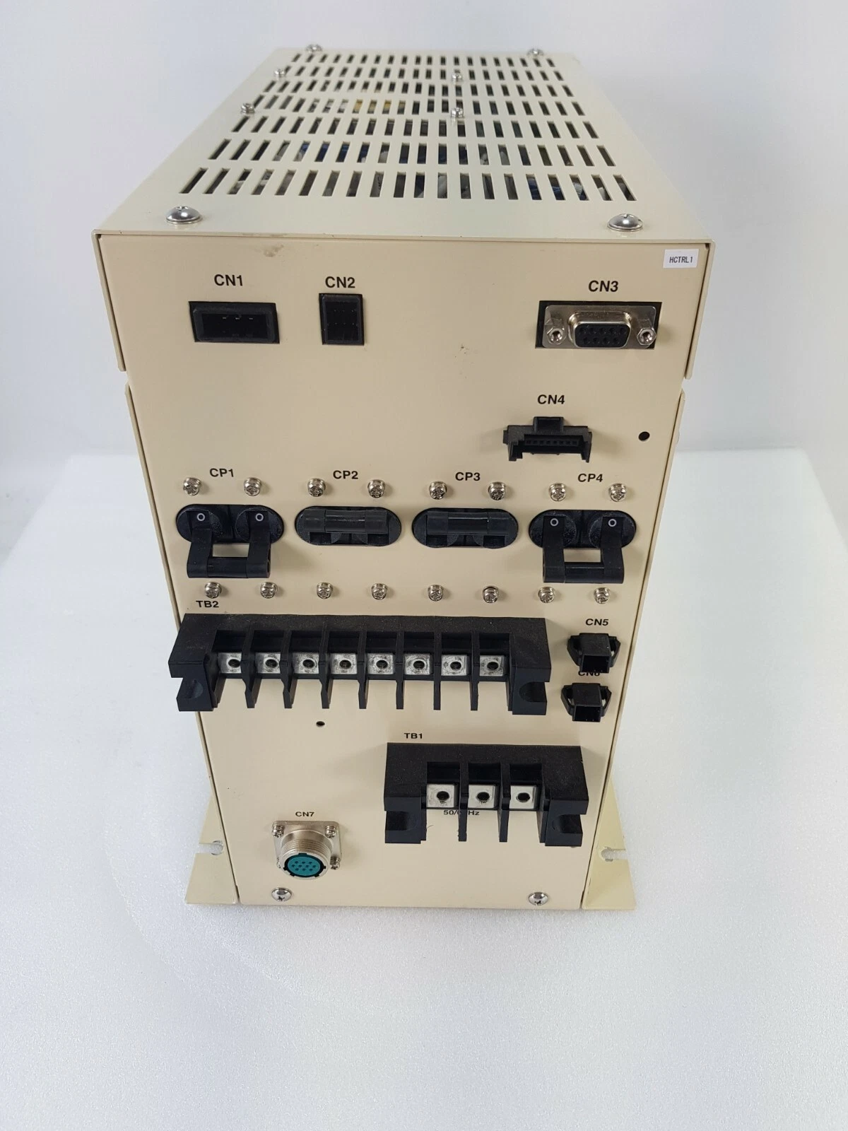 Back panel of the RKC RCB-1127-1E: connectors CN1-CN7, protectors CP1-CP4, terminal blocks TB1 and TB2