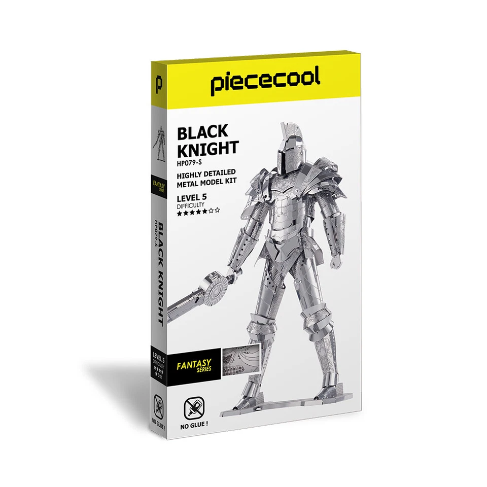 Piececool Rompecabezas 3D para Adultos Caballero Negro Metal Modelo Kits Halloween Regalos Juguete Foto 3 de 4