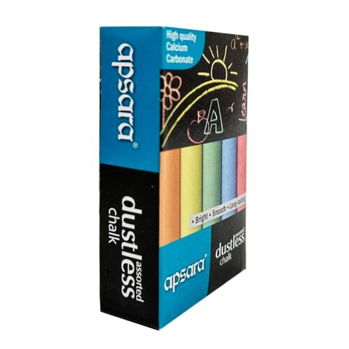 Apsara Dustless Chalks, 4x Longer Than Regular Hypoallergenic for Safe Using - Picture 2 of 6