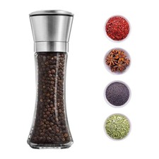 Manual Stainless Steel Spice Grinder Pepper Mill Salt Pepper Coarse Grinder set 
