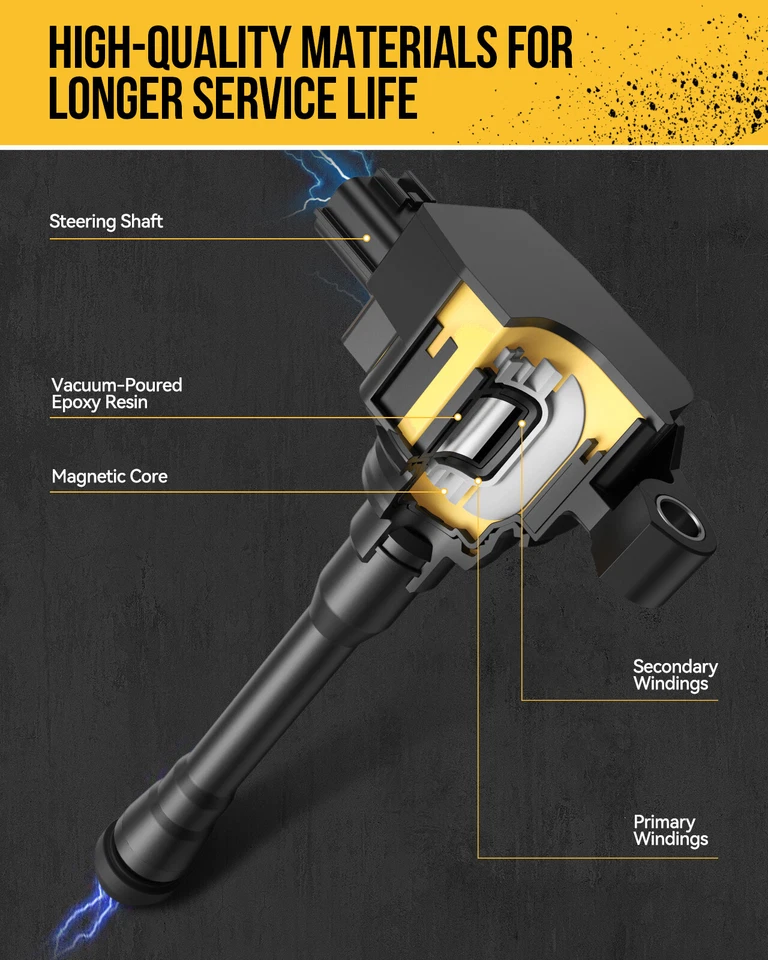 4x bobinas de encendido aptas para Mitsubishi Outlander Sport 2008-2017 Lancer 2011-2017 Foto 4 de 4