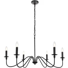 Elegant Lighting LD5006D36MB - Chandeliers Indoor Lighting