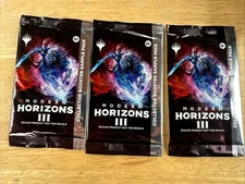 3 Modern Horizon 3 Collector Booster Sample Packs  MTG EMPTY NO CARDS!