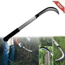 Sickle Garden Scythe Cutting Undergrowth Vegetation Carbon Steel Hand Held Tool