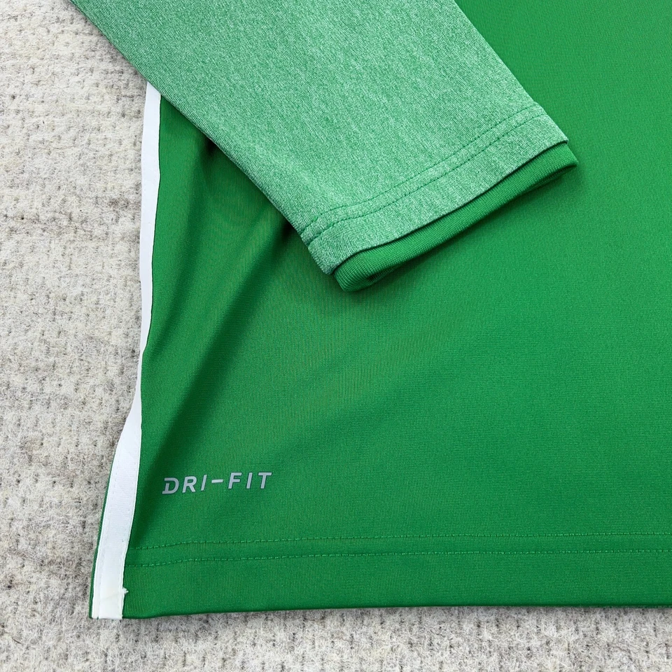 Мужской свитер Marshall Thundering Herd большой зеленый Nike Dri Fit с лезвием и воротником для гольфа - Изображение 3 из 4