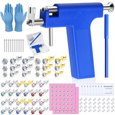 Ear Piercing Gun Kit, Reusable Ear Nose Piercing Gun Machine with Stainless Stee