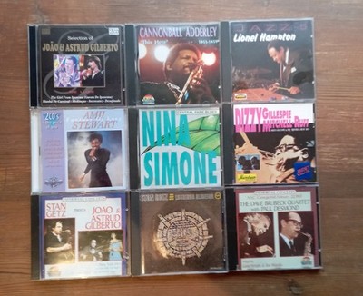 CD Sammlung 9x  Jazz Blues Getz Gilberto Brubeck Simone Hampton Cannonball